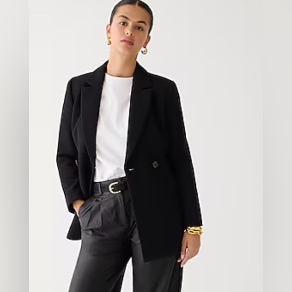 J. crew black Blazer-jacket in Italian wool blend